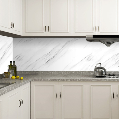 0.6*5m Oil Marble Waterproof Self Adhesive PVC Wallpaper Roll For Kitchen