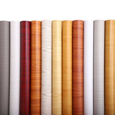 High Gloss PVC Sheet Non Self-adhesive Flat Lamination PVC Film Membrane Press Decoration Wood Furniture For Sale