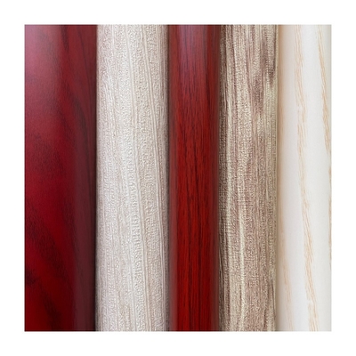 Non Self Adhesive Rich Selection Designs High Gloss Wood Grain PVC Membrane Film For Furniture
