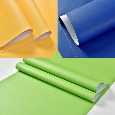 Custom Vinyl PVC Self Adhesive Single Color Decor Wallpaper Removable 1.22m*50m Modern Wonderful Value On Countertop Wall Background