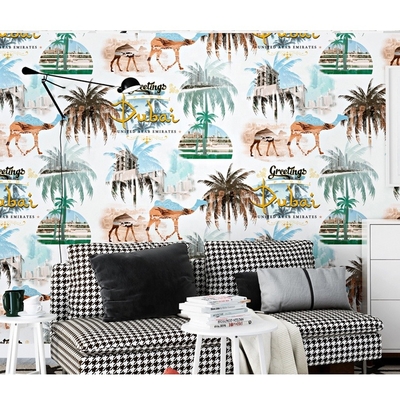 New Modern Waterproof Design 3d Moistureproof Paper Backed PVC Wallcovering Home Decoration