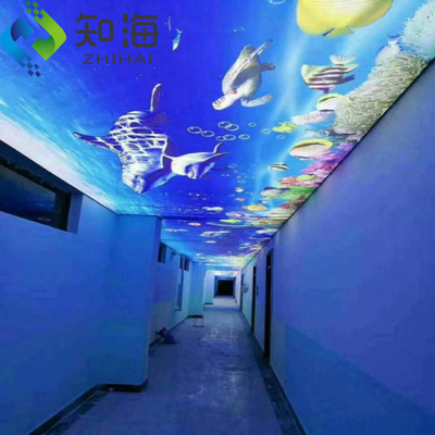 ZHIHAI Artistic Interior Ceilings Roof Sky 3d Print PVC Stretch Ceiling Film